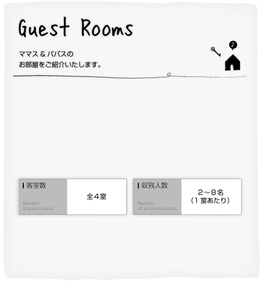 ママス&パパスのお部屋をご紹介いたします。